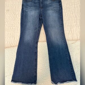 Wit & Wisdom HIGH RISE RAW HEM ITTY BITTY BOOT JEANS sz 18